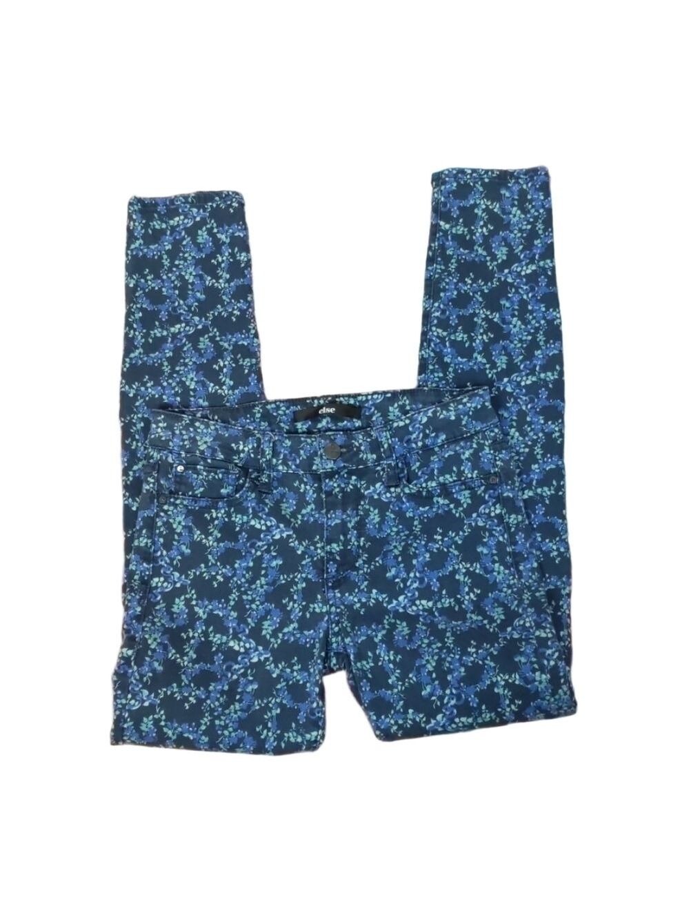 Else floral jeans ankle skinny size 26